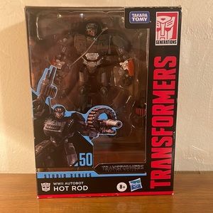 Transformers Studio Series 50 WWII Autobot Hot Rod Last Knight Movie 50 Deluxe